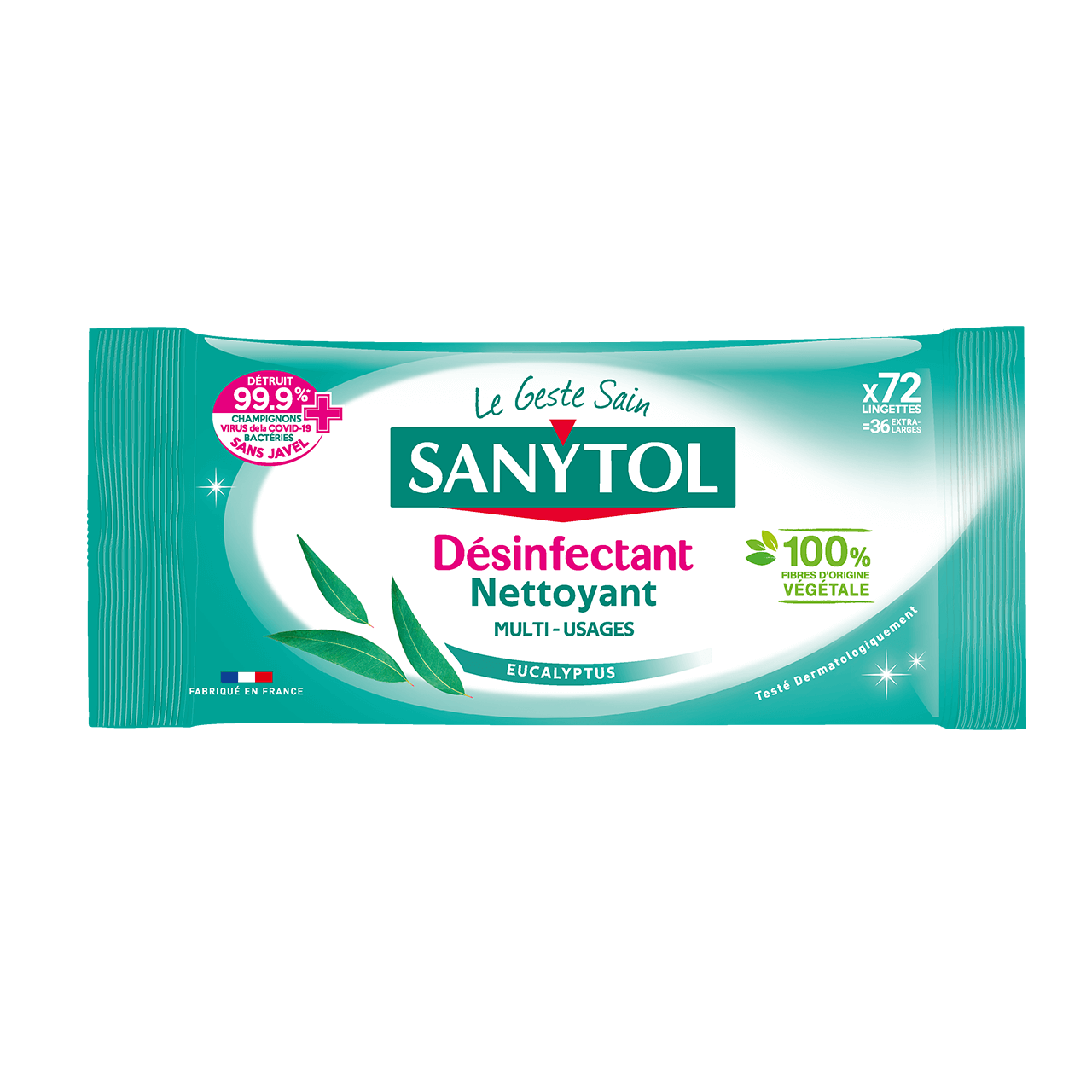 Sanytol Lingettes désinfectantes multi-usages au meilleur prix sur