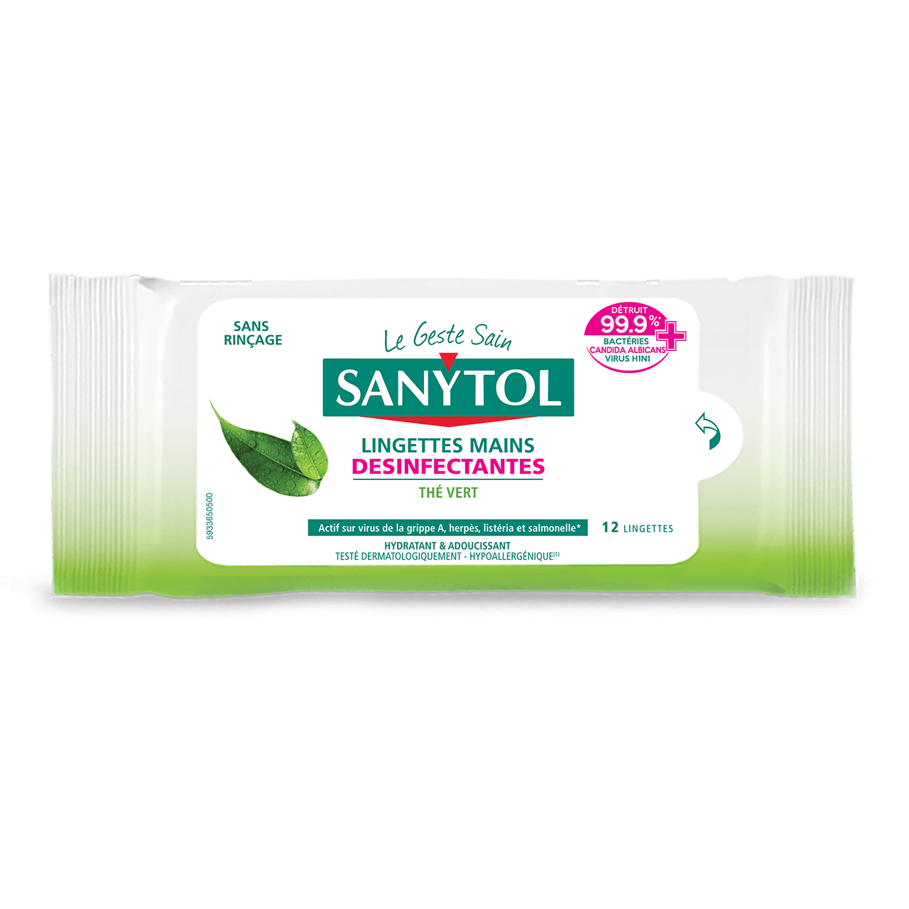 Sanytol Lingettes Désinfectantes Multi-Usages Maxi Format Senteur
